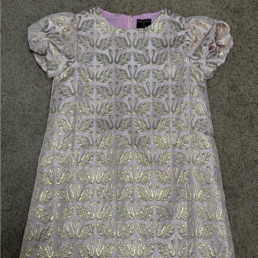 Crewcuts Pink and Gold Formal Kids Dress Size 8